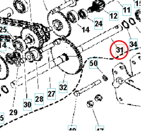 Final Shaft 5986768-01 in the group  at Motorsågsbutiken (5986768-01)