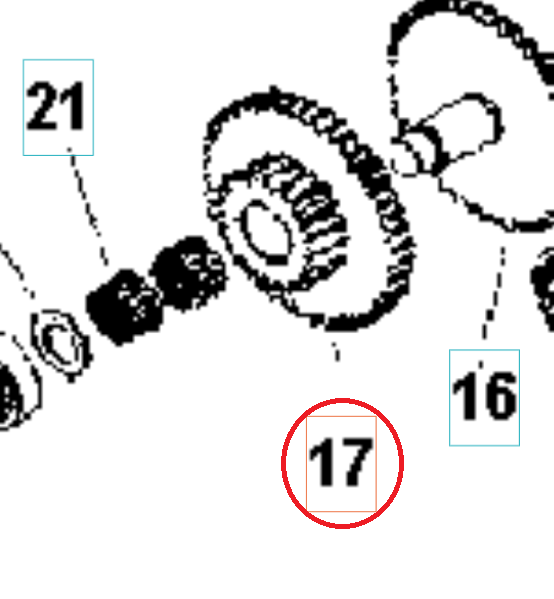 Gear 58 5986777-01 in the group  at Motorsågsbutiken (5986777-01)