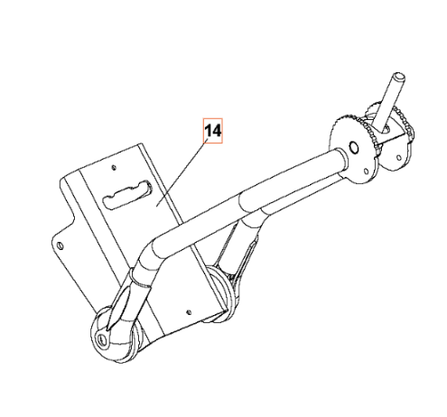 Bracket Hd Bracket Gray Ral 62 5986779-01 in the group  at Motorsågsbutiken (5986779-01)