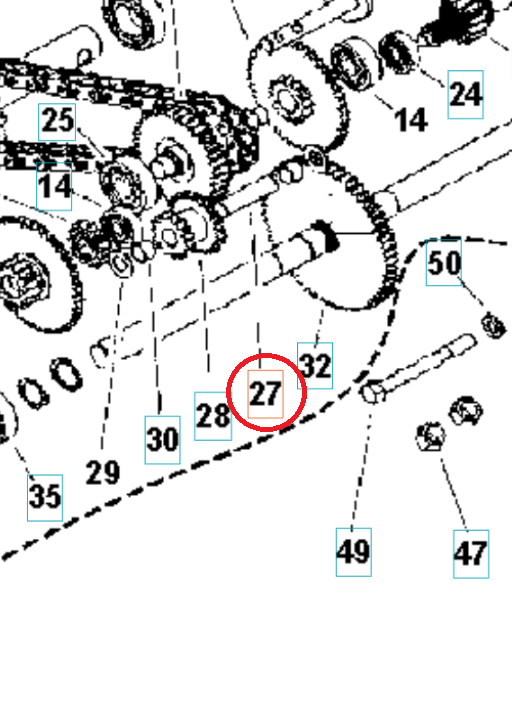 Shaft 4 5986799-01 in the group  at Motorsågsbutiken (5986799-01)