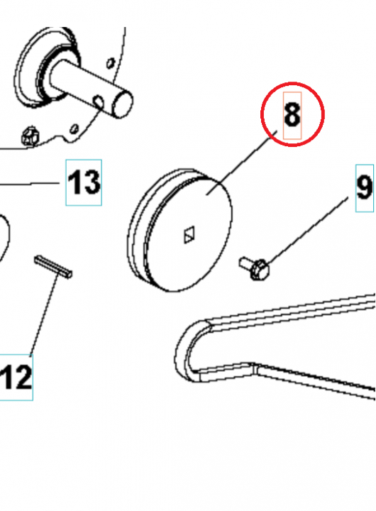 Pulley Transmission Belt Ãƒ 1 5986813-01 in the group  at Motorsågsbutiken (5986813-01)