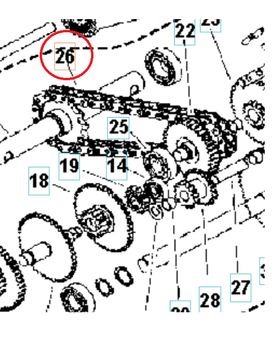 Chain Pitch Nok 15,875 / 44 Links 5986818-01 in the group  at Motorsågsbutiken (5986818-01)