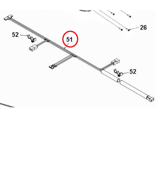 Wiring Husqvarna Wire, Grips, in the group  at Motorsågsbutiken (5988036-01)