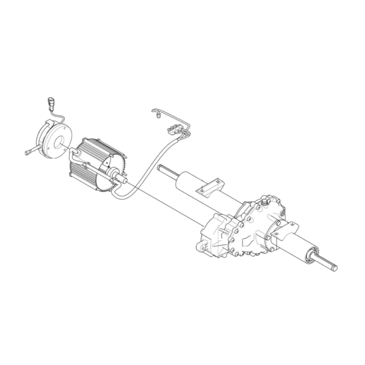 Transaxle assembly tp400r with drive motor and p-brake in the group at Motorsågsbutiken (5989679-01)