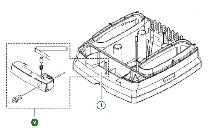 Lock assembly kit lock bar p 25 in the group at Motorsågsbutiken (5992800-02)