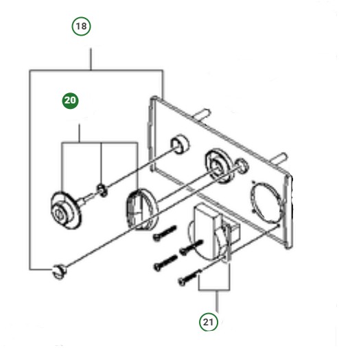 Switch knob kit S25 in the group  at Motorsågsbutiken (5992815-02)