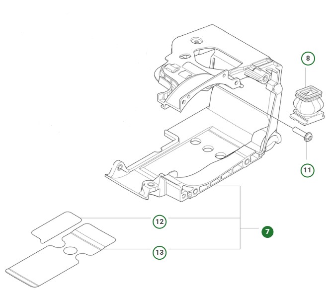 Cylinder Cover Assy 39Cc Husqv in the group at Motorsågsbutiken (5998157-01)