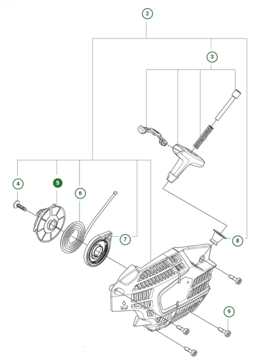 Starter Pulley 39Cc in the group  at Motorsågsbutiken (5998187-01)