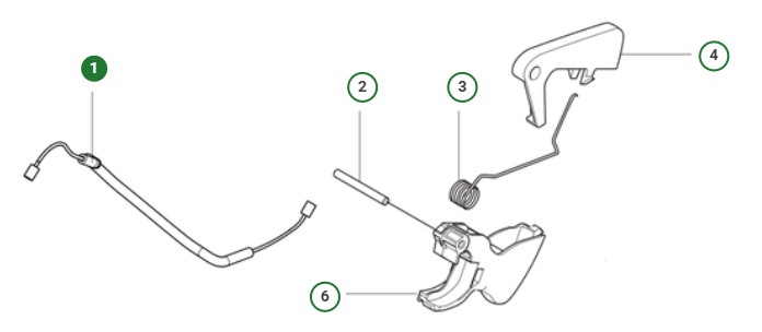 Throttle Cable Assy Rh,39Cc in the group  at Motorsågsbutiken (5998206-01)