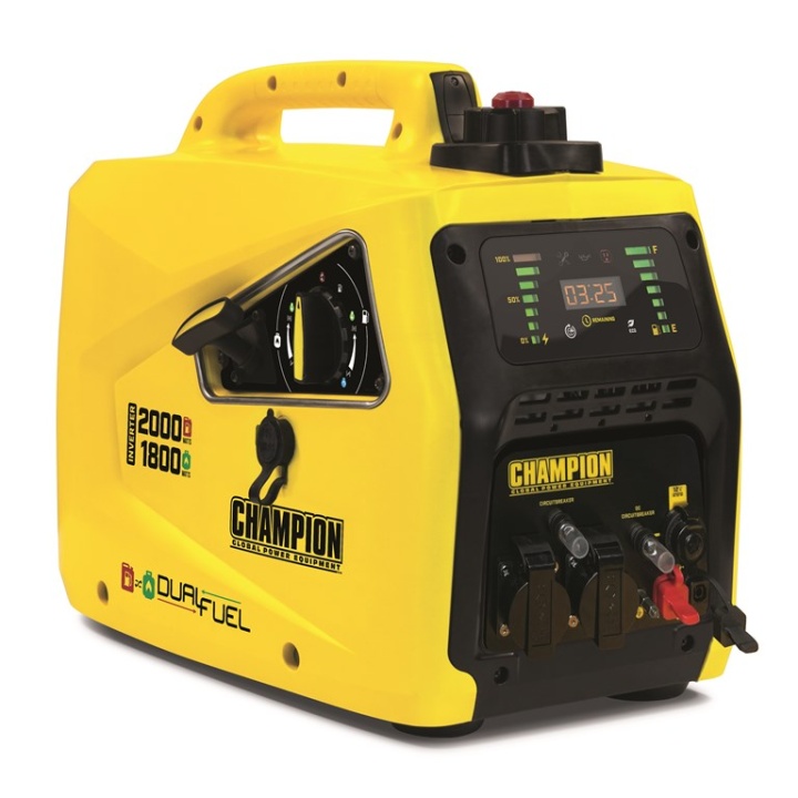 Champion Dual Fuel Inverter 2000W Generator in the group Construction / Power stations / Champion Power Generators / Champion Inverter Generators at Motorsågsbutiken (82001i-DF-SC)