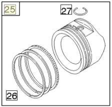 Piston Assembly in the group  at Motorsågsbutiken (84011097)