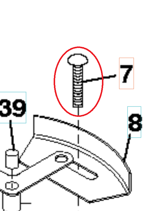 Carriage Bolt,1/4-20X1/2 8721104-04 in the group  at Motorsågsbutiken (8721104-04)