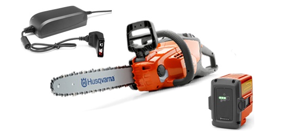Husqvarna 120i Battery chainsaw + BLi20 & QC80 in the group Forest and Garden Products / Battery operated power tools / Chainsaws at Motorsågsbutiken (9670982-02)