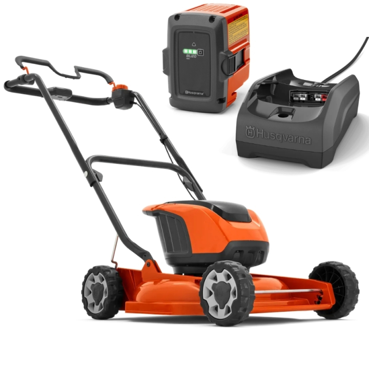 HusqvarnaLB 146i Battery Lawn Mower + BLi20 & C80 in the group Forest and Garden Products / Lawn mowers / Battery Lawn Mowers at Motorsågsbutiken (9678621-05)
