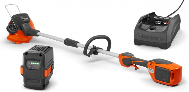 Husqvarna 110iL Battery Trimmer + B70 & C80 in the group Forest and Garden Products / Grass Trimmers / Battery powered grass trimmers at Motorsågsbutiken (9705312-02)