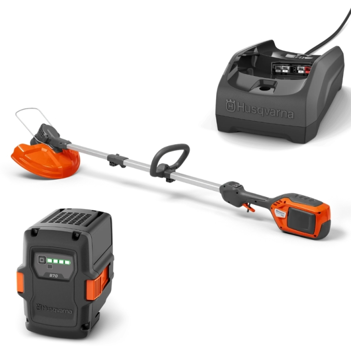 Husqvarna 215iL Tri-Cut Battery Trimmer + B70 & C80 in the group Forest and Garden Products / Grass Trimmers / Battery powered grass trimmers at Motorsågsbutiken (9705360-10)