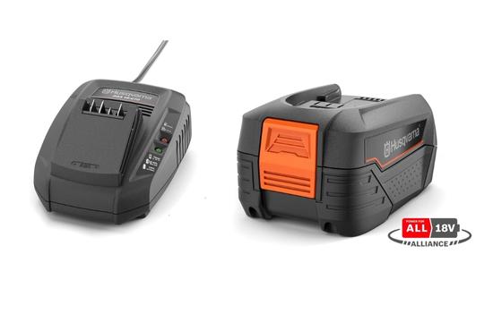 Husqvarna battery & charger kit Aspire™ B72 4.0Ah and C70 in the group Forest and Garden Products / Husqvarna Aspire™ 18v / Batteries & chargers at Motorsågsbutiken (9706009)