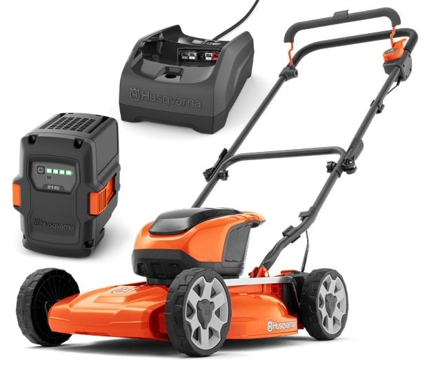 Husqvarna LB 144i Battery Lawn Mower + B140 & C80 in the group Forest and Garden Products / Lawn mowers / Battery Lawn Mowers at Motorsågsbutiken (9706482-02)