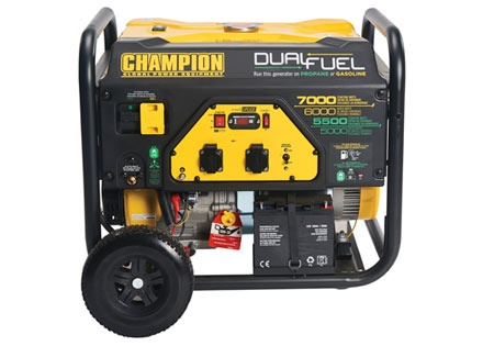 Champion 7000 Watt Dual Fuel Generator With Electric Start in the group Construction / Power stations / Champion Power Generators / Champion Power Generators at Motorsågsbutiken (CPG7500E2-DF-EU)