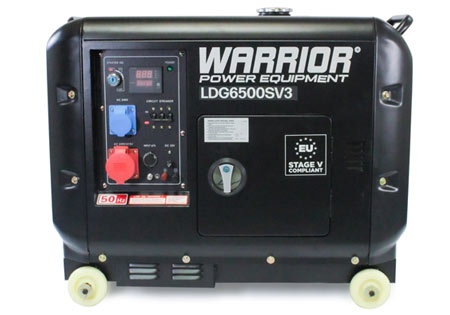 Warrior 6.25 kVa Diesel, 3-phase - Remote, ATS in the group Construction / Power stations / Warrior Power Generators Diesel at Motorsågsbutiken (LDG6500SV3)