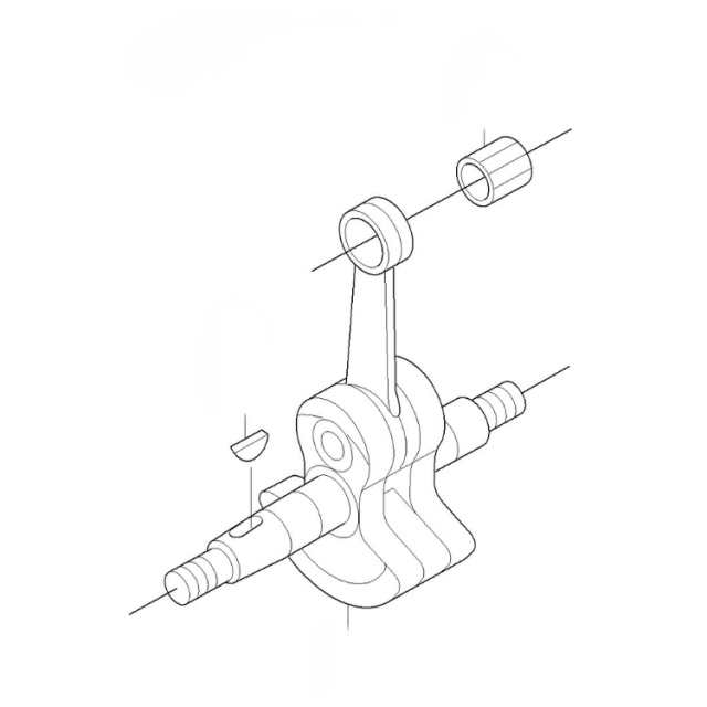 Crankshaft/Connector, Rod Ass Y 5231017-01