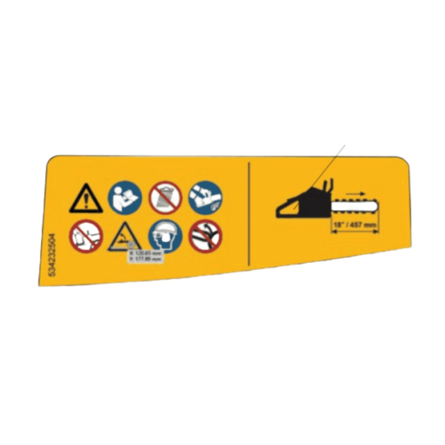 Label Warning 18Ãƒâ€š Bar 5342325-04