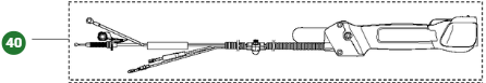 Throttle handle 5371972-15