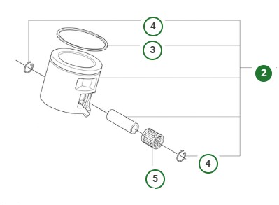 Piston Husqvarna 560 XPG Mark II, 562 XPG Mark II