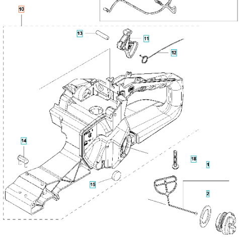 Handle 543XPG Kpl 5795284-02