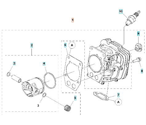 Cylinder Husqvarna T540XP