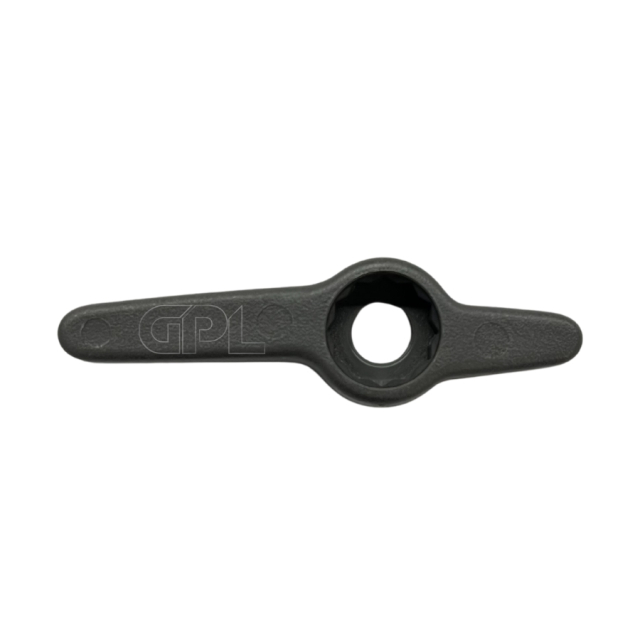 Steering wheel adjustment handle