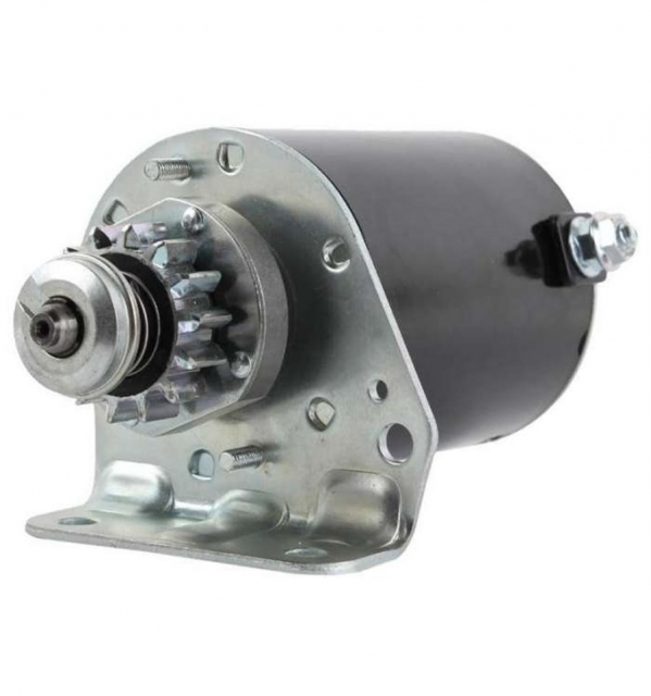 Starter motor with steel-clad drive