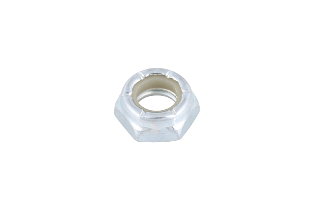 Nut prevailing torque hexagon nut w nonmet i 3/8-16 x.564 in jam nyloc clear zinc
