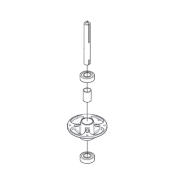 Blade housing assembly right position (left thread)