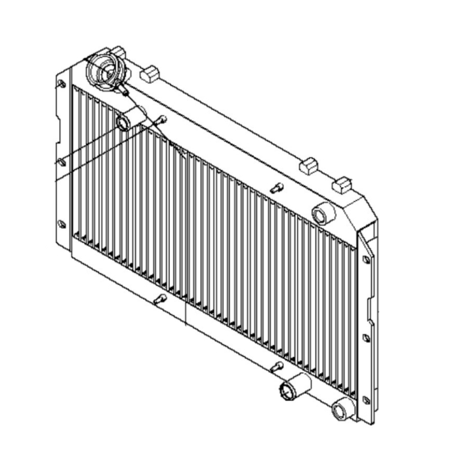 Water And Oil Cooler Complete