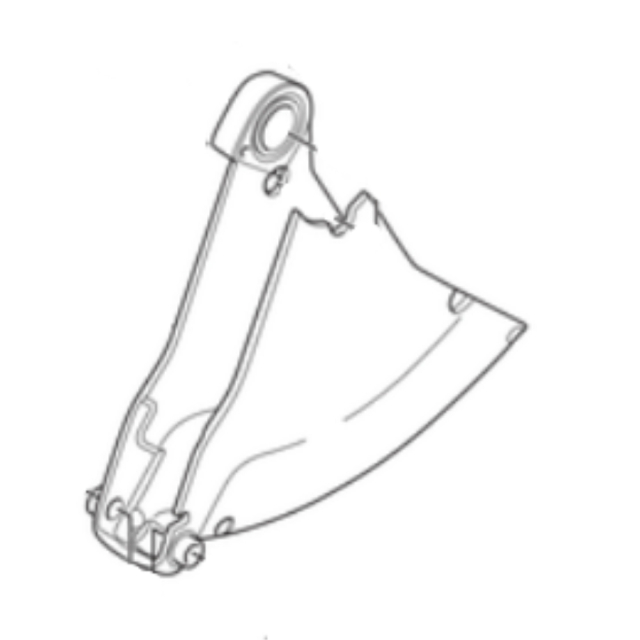 Blast guard extender machined