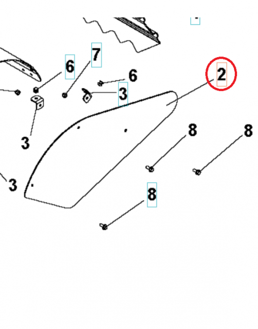 Cover Pins Cover Side Orange 5986809-01