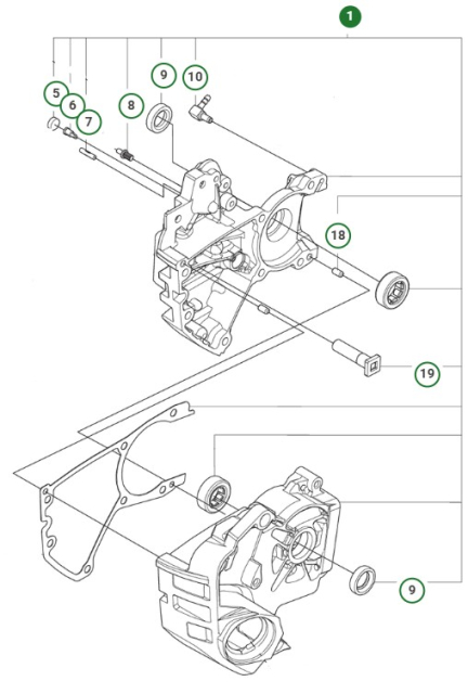 Crankcase Assy Th, 39Cc