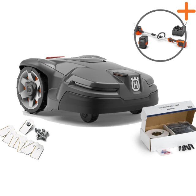 Husqvarna Automower® 405X Start Kit | Battery trimmer included for free!