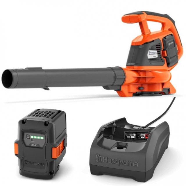 Husqvarna 120iBV Battery Leaf Blower + B140 & C80