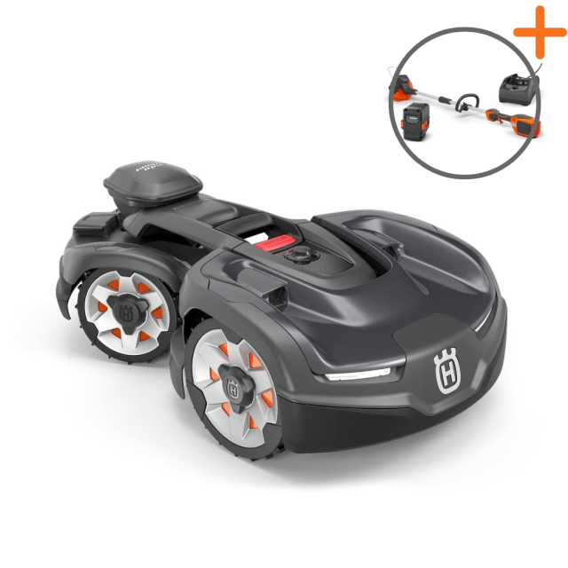 Husqvarna Automower® 435X AWD Nera Robotic Lawn Mower | Battery trimmer included for free!