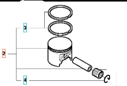Piston Husqvarna 3120XP