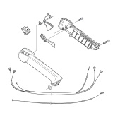 Throttle handle set Throttle handle set