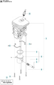 Piston 135, 140 435, 435 II, 440, 440 II, CS2240 Piston 135, 140 435, 435 II, 440, 440 II, CS2240