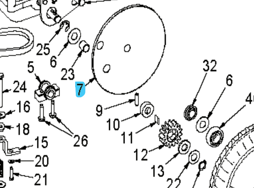 Wheel plate Brilliant Vä, 3 Holes