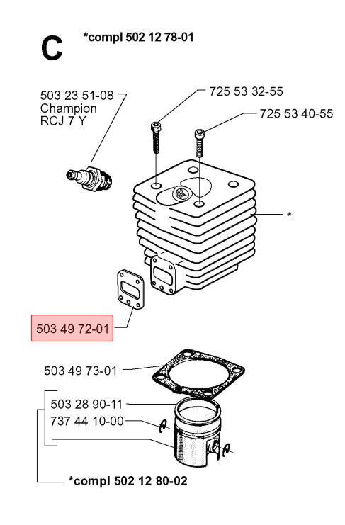 Gasket, Spacer 5034972-01