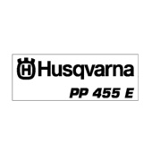 Decal Husqvarna, Pp 455 E 5040299-05 Decal Husqvarna, Pp 455 E 5040299-05