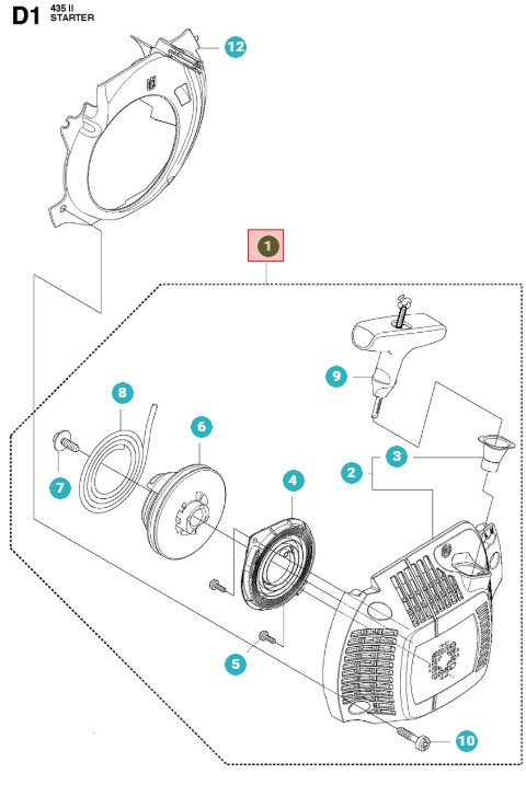 Starter Kpl 135, 140, 435, 440 II