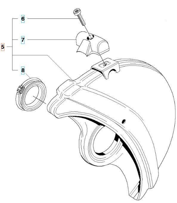 Blast protection Kpl Chrome 12
