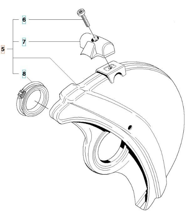 Blast protection Kpl Chrome 12